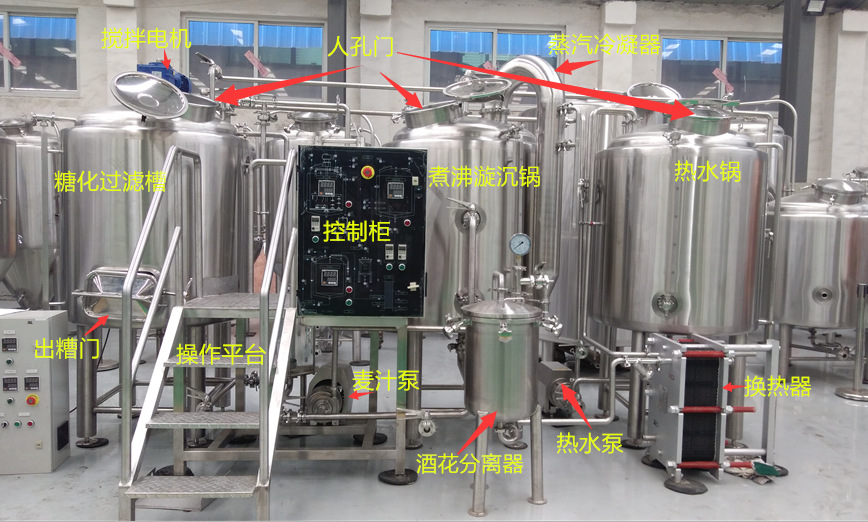 自酿啤酒设备糖化系统